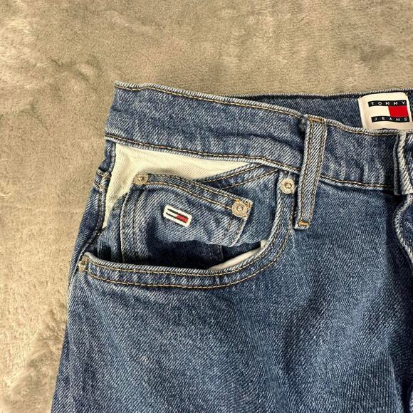 Vintage Tommy Hilfiger Mom Jeans Ultra High Tapered Denim Jeans Size 26/30 - Picture 4 of 7